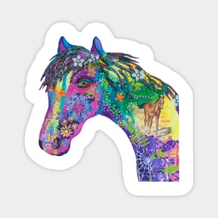 Horse bluebell Magnet