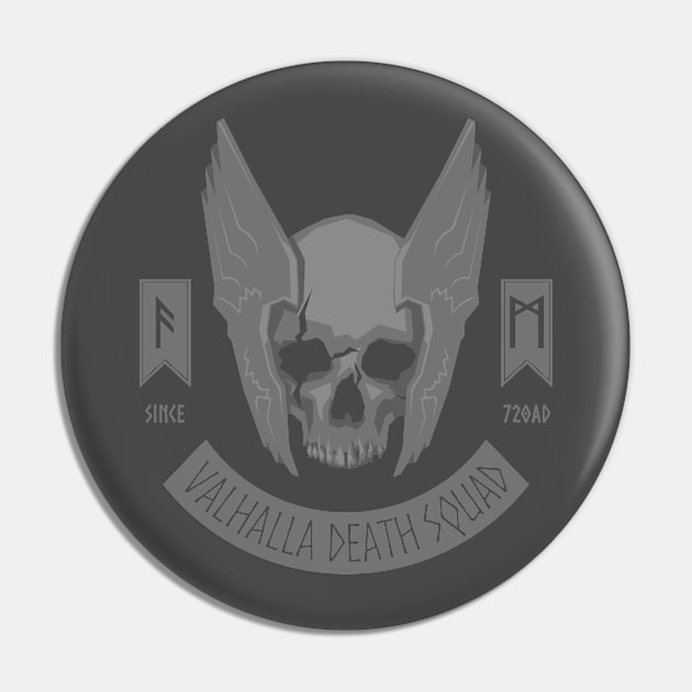 Valhalla Death Squad (Alternate) Pin by d13design