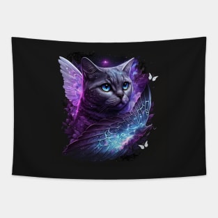 Flutterby British Shorthair Tapestry