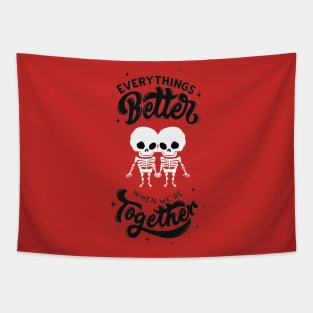 Skeleton Twins Better Together Tapestry