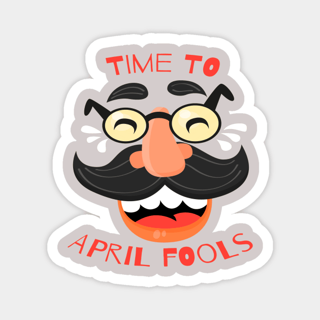 time to april fools Magnet by This is store