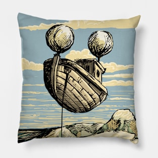 The flying ship to nowhere Pillow