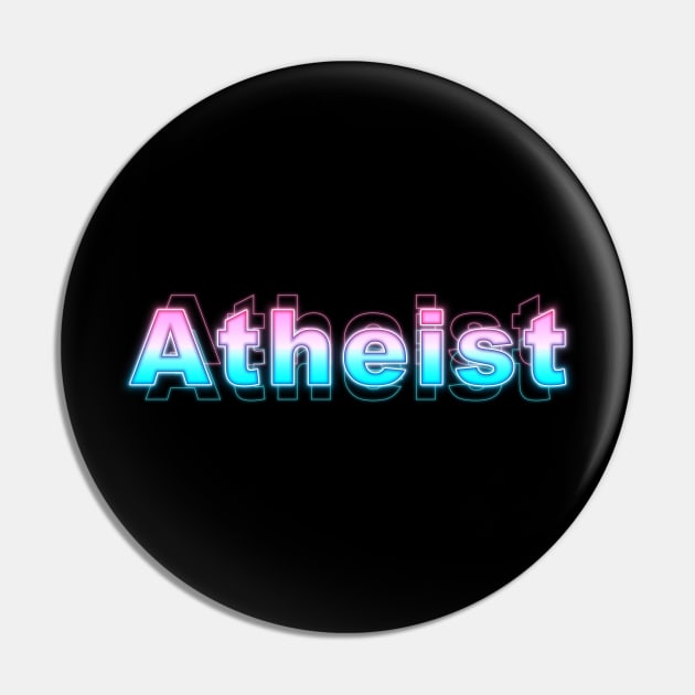 Atheist Pin by Sanzida Design
