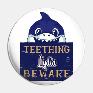 Lydia - Funny Kids Shark - Personalized Gift Idea - Bambini Pin