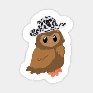 Cowboy owl Magnet