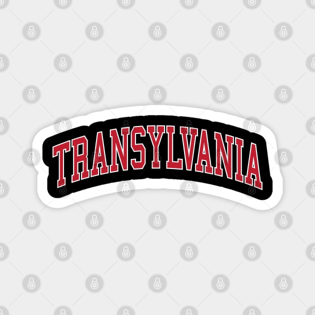 Transylvania Halloween Collegiate University Dark Academia Magnet by PUFFYP