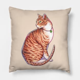 The watercolor cat Pillow