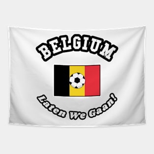 ⚽ Belgium Football, Vlag Van België, Laten We Gaan! Team Spirit Tapestry