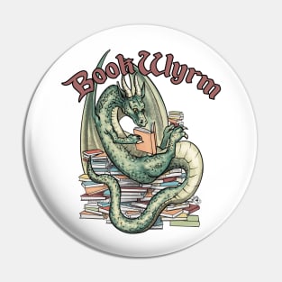 Book Wyrm Pin