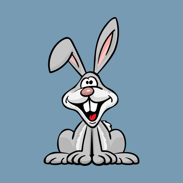 Silly Bunny Rabbit Cartoon by hobrath