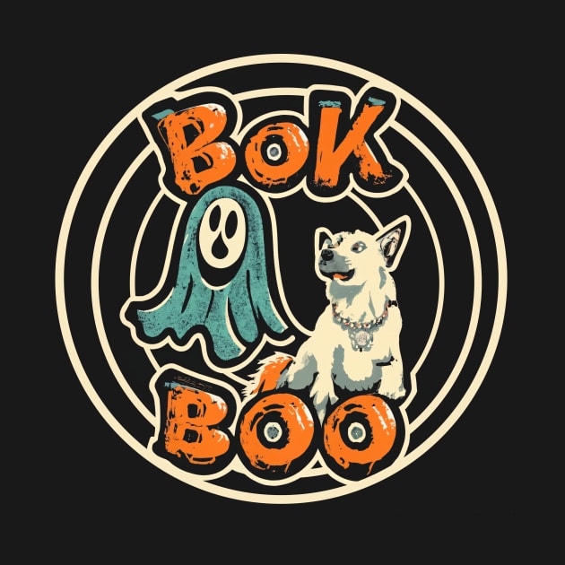 Bok Bok Boo Funny Dog Halloween by fupi