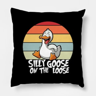 Silly Goose On The Loose Pillow