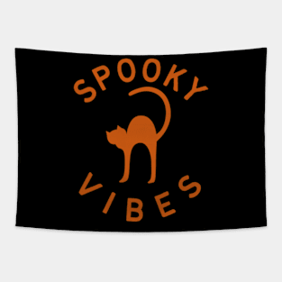 spooky vibes cat Tapestry