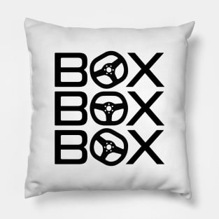 "Box Box Box" F1 Steering Wheel Design Pillow