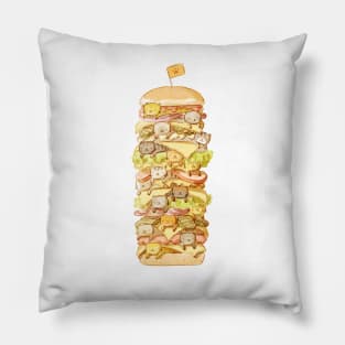 Cat Burger Pillow
