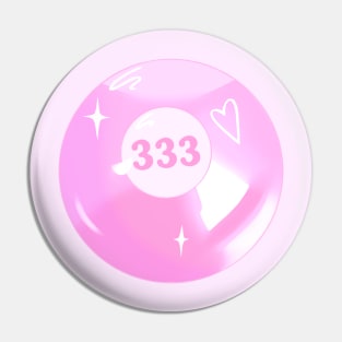 333 Angel Number Pool Ball Pin