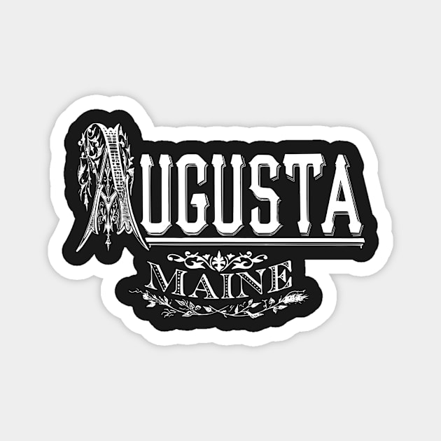 Vintage Augusta, ME Magnet by DonDota