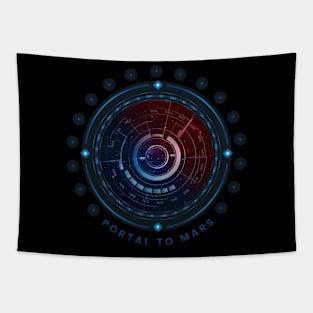 Portal to Mars Tapestry