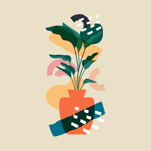 Orange Planter by worldnomadfolk@gmail.com