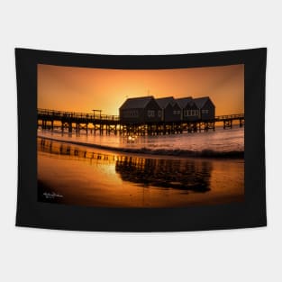 Sunset on the Jetty Tapestry