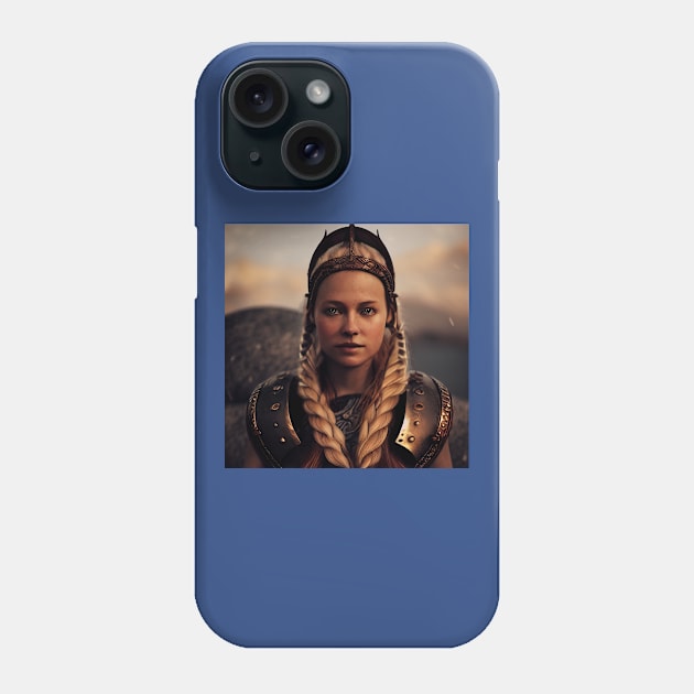 Viking Shield Maiden Phone Case by Grassroots Green