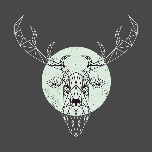 Geometric Deer (Light Version) by Altambo