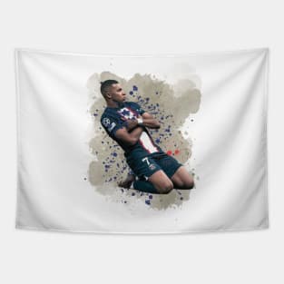 Kylian Mbappe Celebration Tapestry