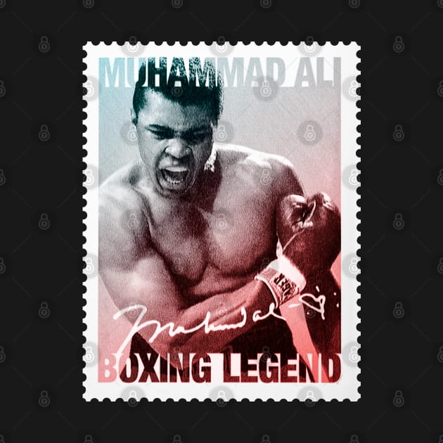 Muhammad Ali Postal Stamp by VintCam