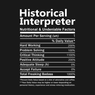 Historical Interpreter - Nutritional Factors T-Shirt