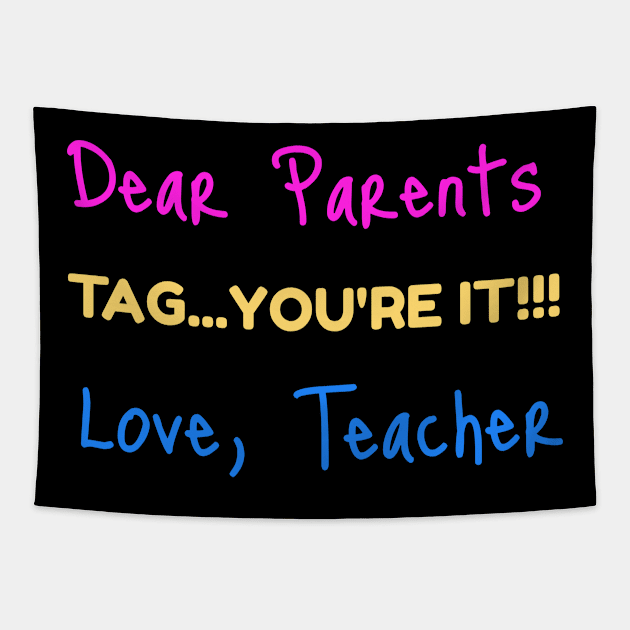 Love, Teacher Tapestry by Ebazar.shop