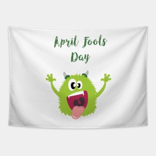 Monster Under Your Bed - Happy April Fool's Day Tapestry