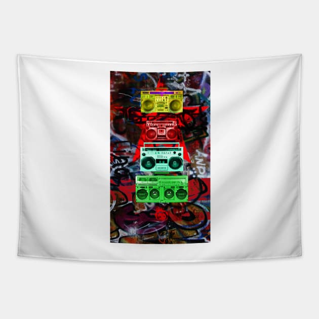 Boombox culture Tapestry by Cooltomica