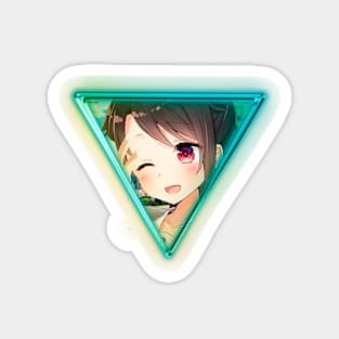 Happy anime Chan Magnet