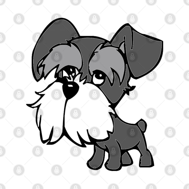 Cartoon Miniature Schnauzer by Koala's Fog Laboratory