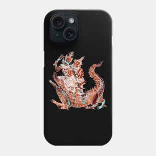 Thai Mythological Figure Riding A Spiritual Animal Phone Case