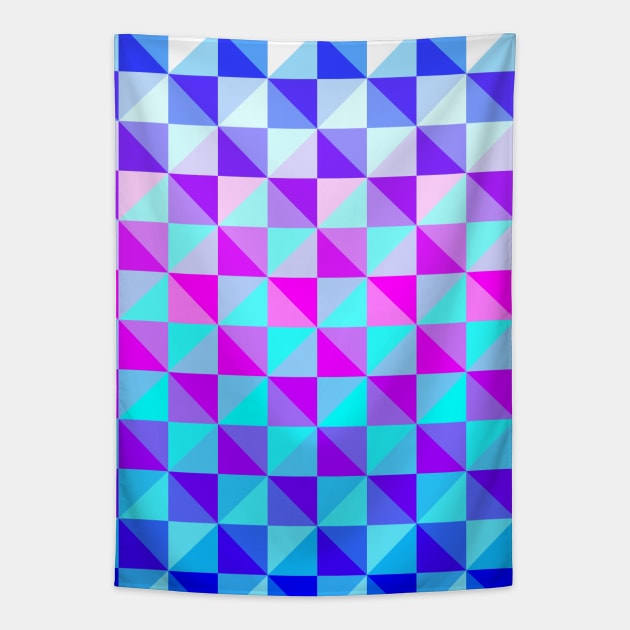 Ombre Abstract Geometric Pattern Tapestry by saradaboru