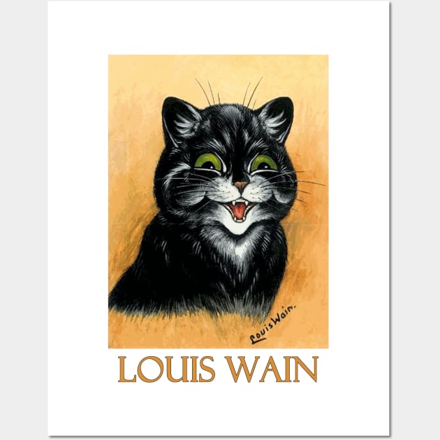 Artwork by Louis Wain Cat study (colour litho) | Poster