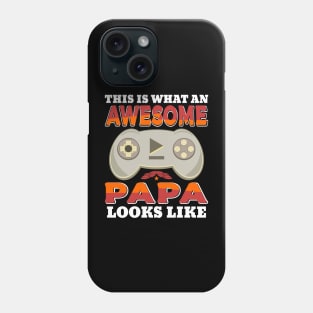 This Is What An Awesome Papa Looks Like Gaming Controller Phone Case