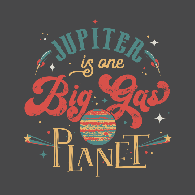 Jupiter is a Big Gas Planet by stevethomasart