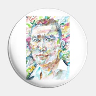 YUKIO MISHIMA - watercolor portrait Pin