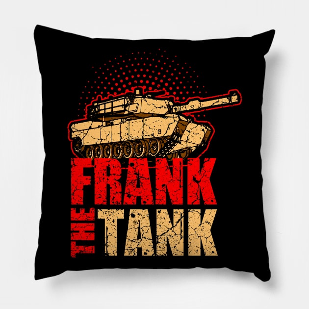 Frank the Tank, Tanks-Tank-Forces-Panzer Pillow by schmomsen