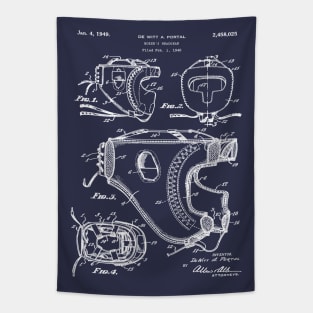 MMA Boxing Headgear Patent 1949 Tapestry