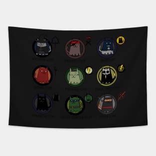 Super Cat Heroes Collection Tapestry