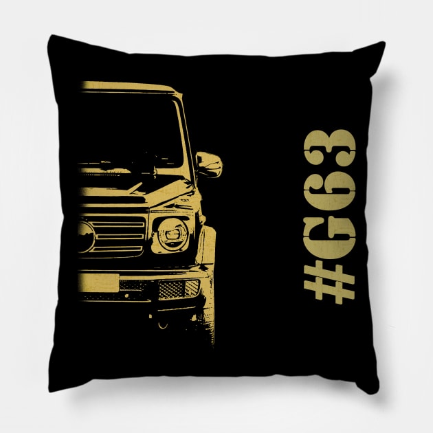 G63 simple gold sketch Pillow by WOS