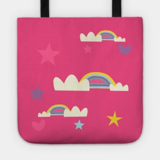 rainbow stars and hearts Tote