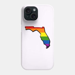 Rainbow Florida Outline Phone Case