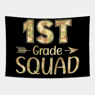 1st Grade Squad Teacher & Student Camo Back To School Tapestry