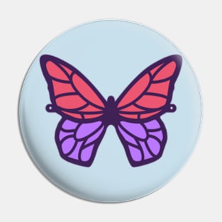 butterfly with purple and pink wings Pin