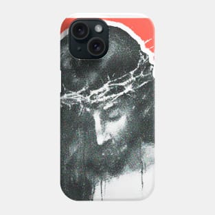 Suffering Christ with Crown of Thorns Phone Case