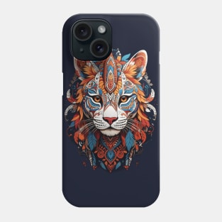 Tribal Mountain Lion One Phone Case